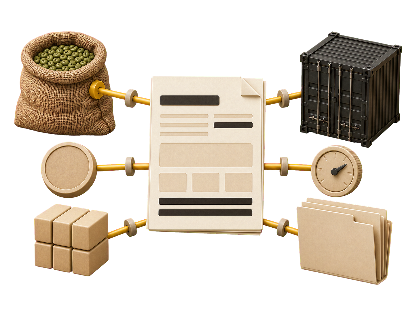 A commercial deal broken into its component documents and parts.
